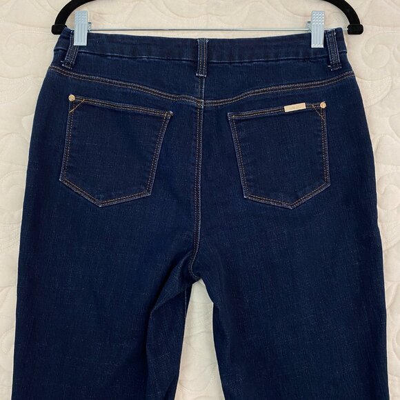 Chico's Girlfriend Slim Leg Ankle Jeans Dark Wash Blue Size 0 / 4R - Picture 4 of 14